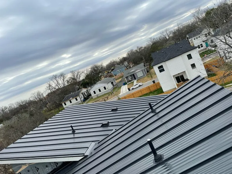 Standing seam metal roof panels with vents for Skylight Repair in Glassmanor